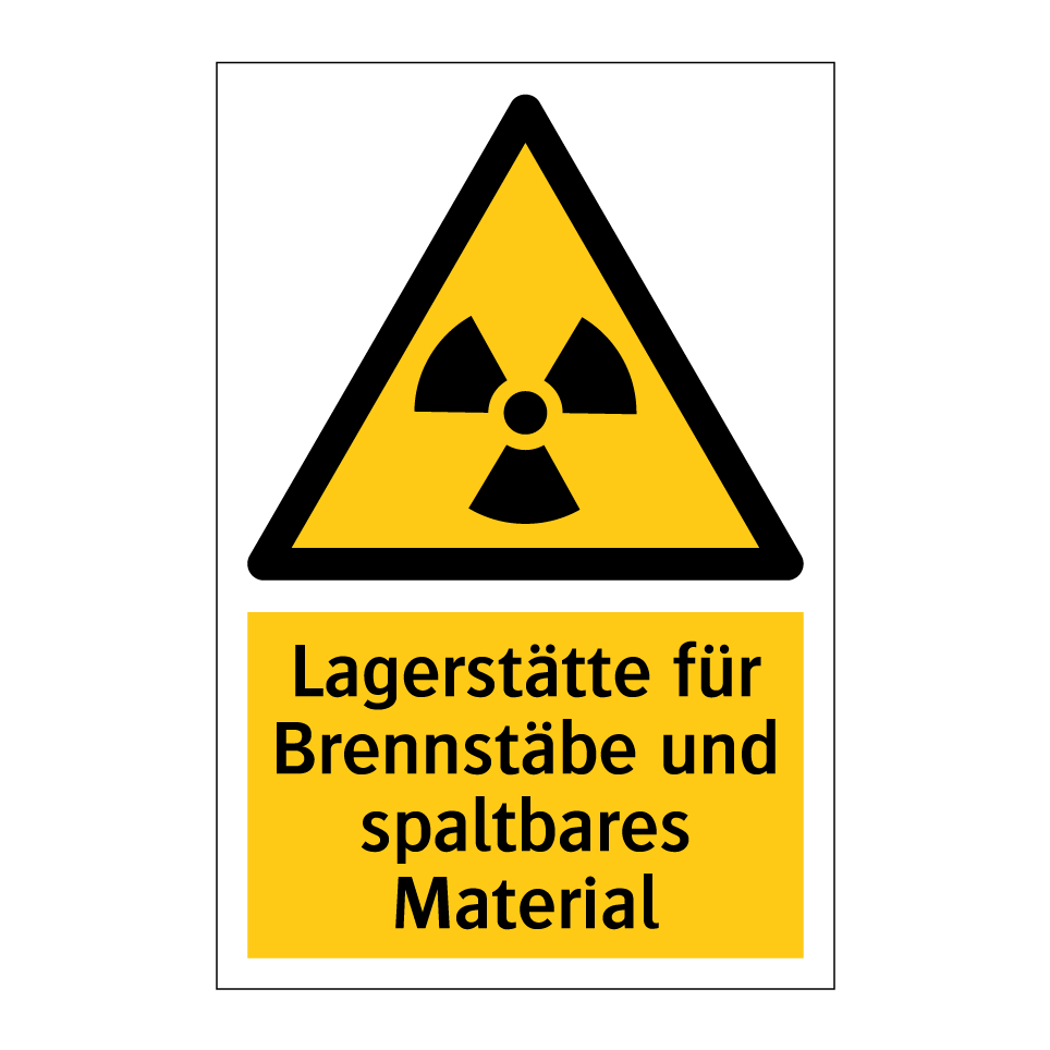 Lagerstätte für Brennstäbe und spaltbares Material