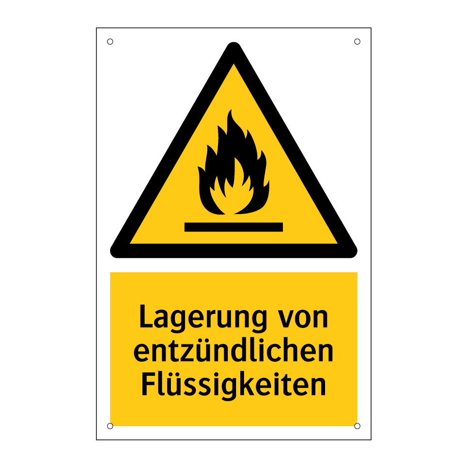 Lagerung von entzündlichen Flüssigkeiten