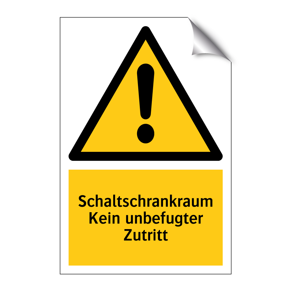 Schaltschrankraum Kein unbefugter Zutritt