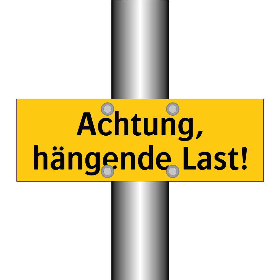 Achtung, hängende Last!