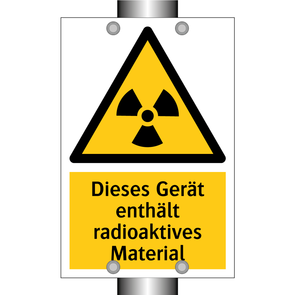 Dieses Gerät enthält radioaktives Material
