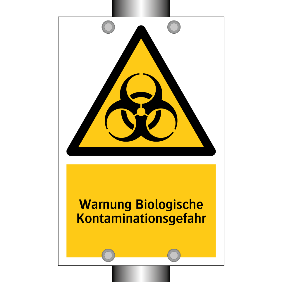Warnung Biologische Kontaminationsgefahr