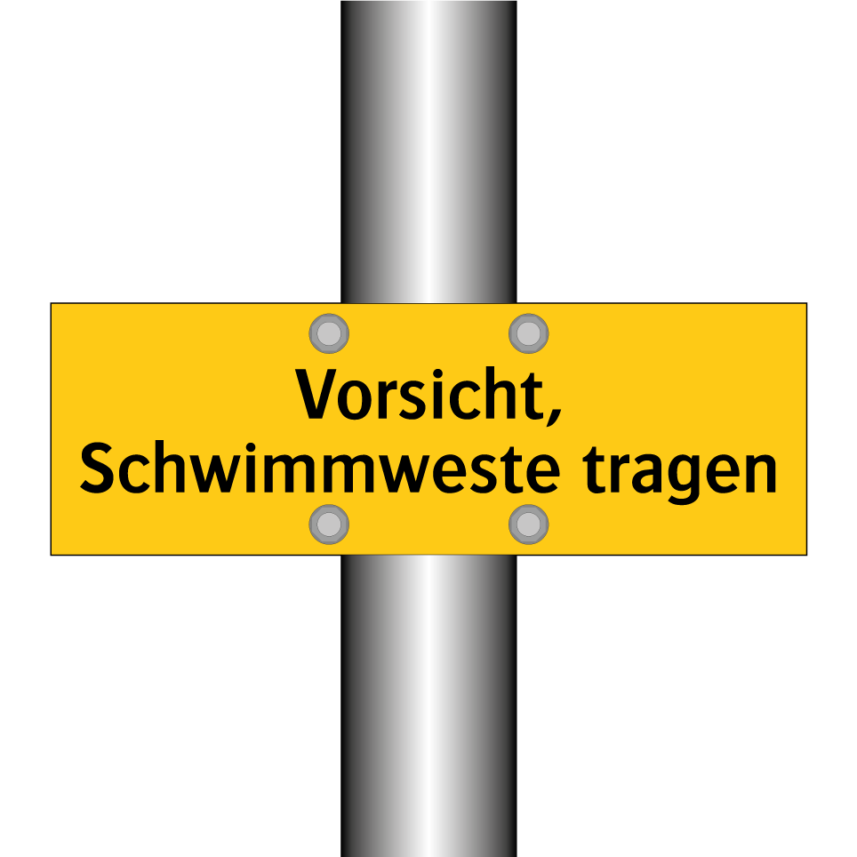 Vorsicht, Schwimmweste tragen