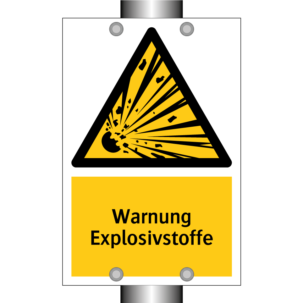 Warnung Explosivstoffe