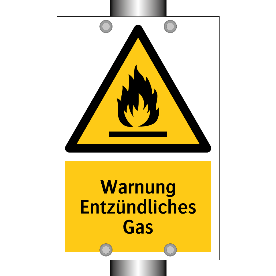 Warnung Entzündliches Gas