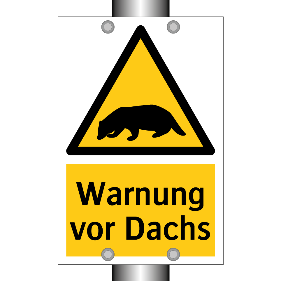 Warnung vor Dachs