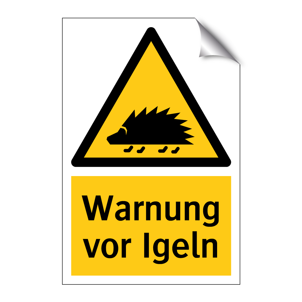 Warnung vor Igeln