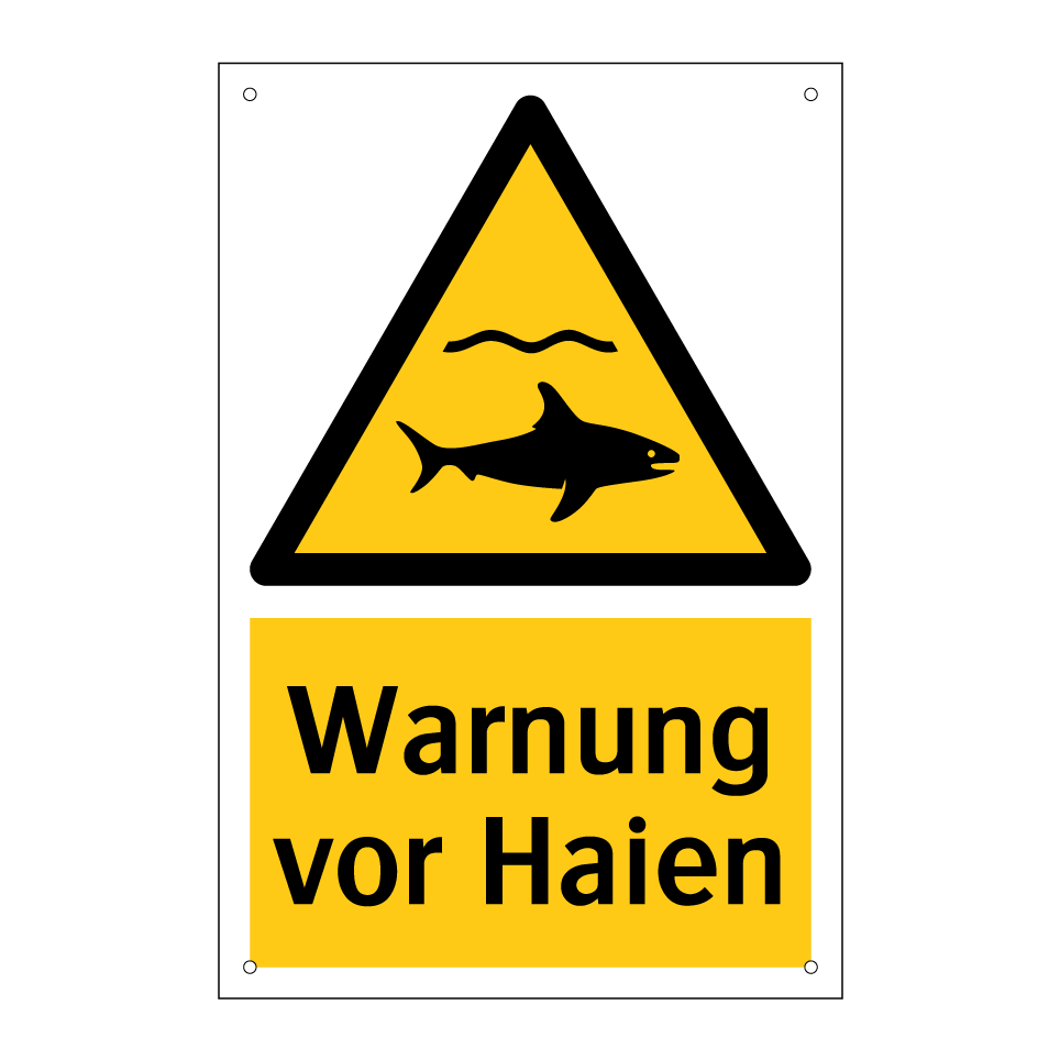 Warnung vor Haien