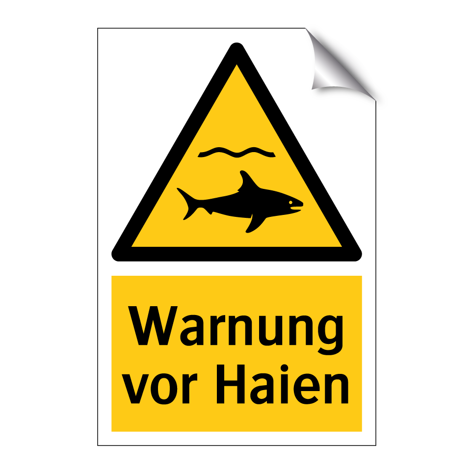 Warnung vor Haien