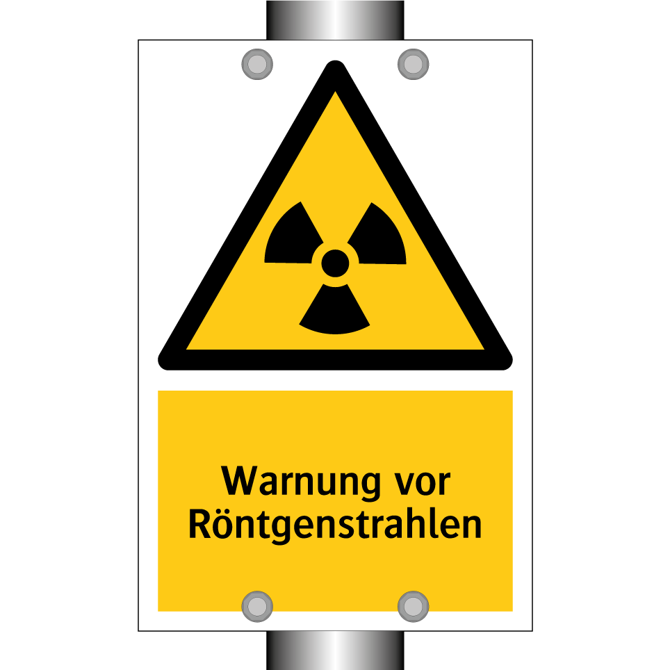 Warnung vor Röntgenstrahlen