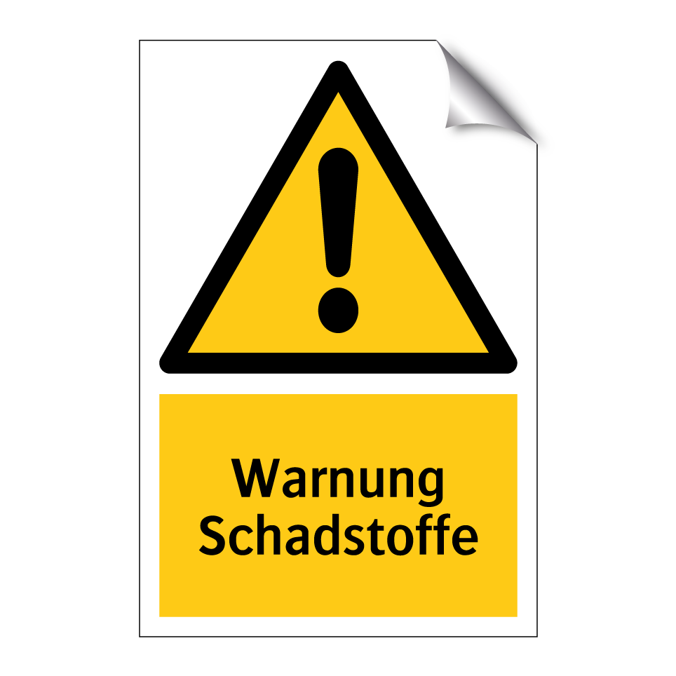Warnung Schadstoffe