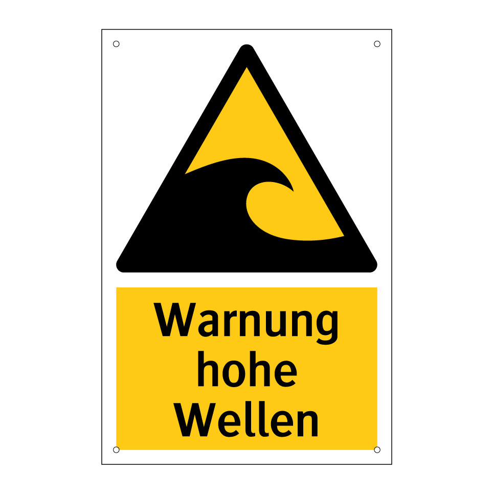Warnung hohe Wellen