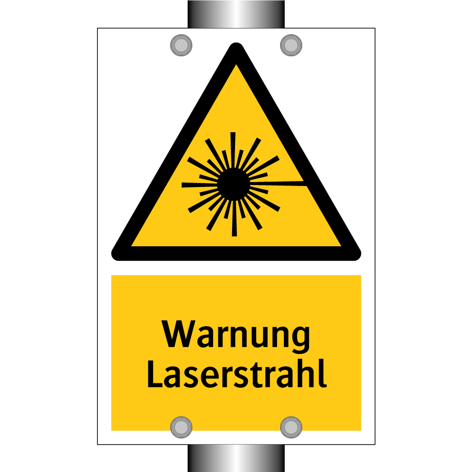 Warnung Laserstrahl