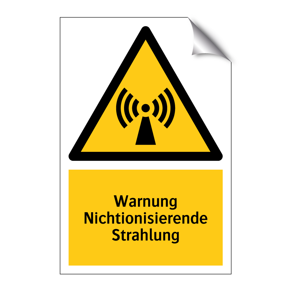 Warnung Nichtionisierende Strahlung