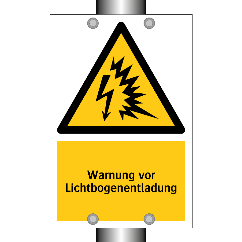 Warnung vor Lichtbogenentladung