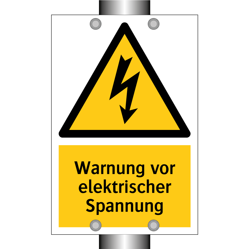 Warnung vor elektrischer Spannung