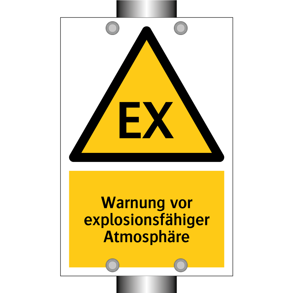Warnung vor explosionsfähiger Atmosphäre