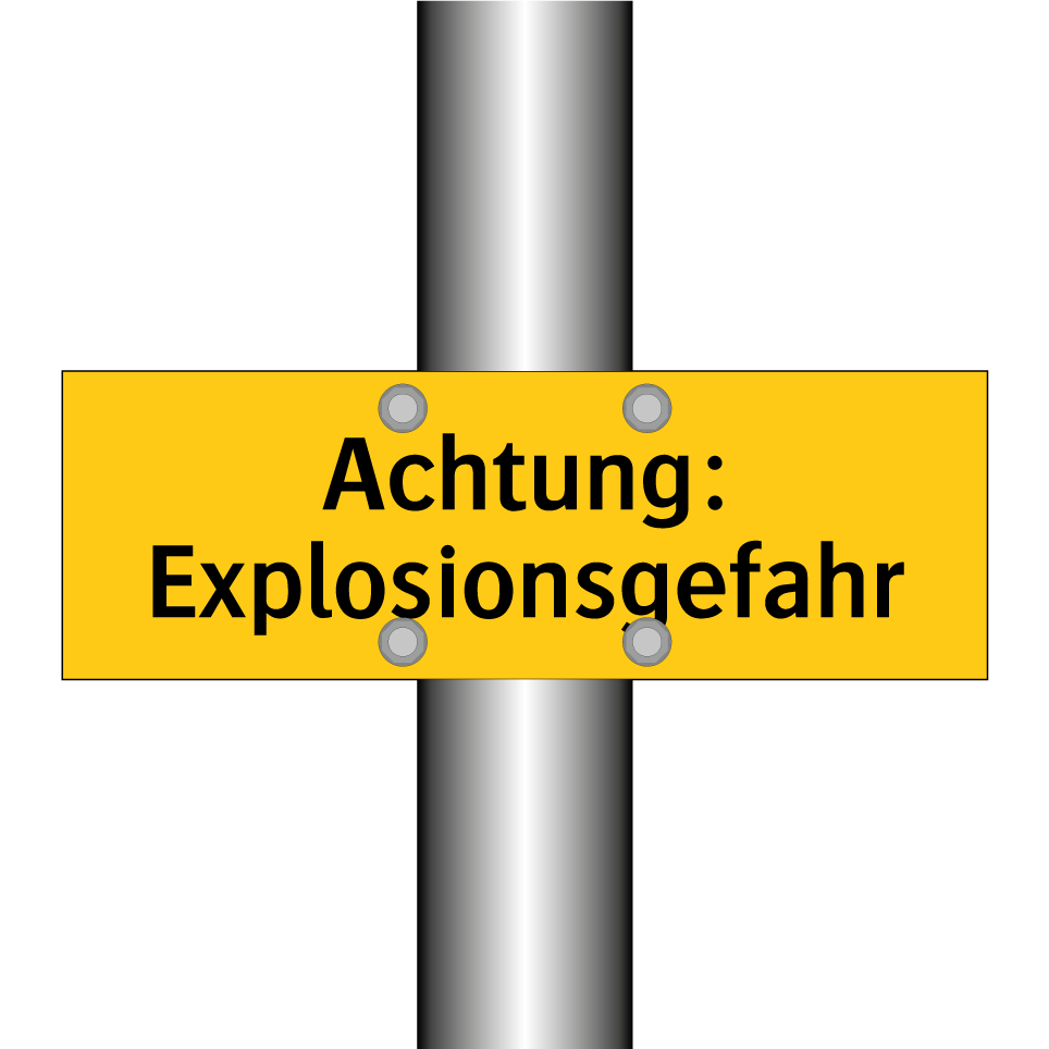 Achtung: Explosionsgefahr