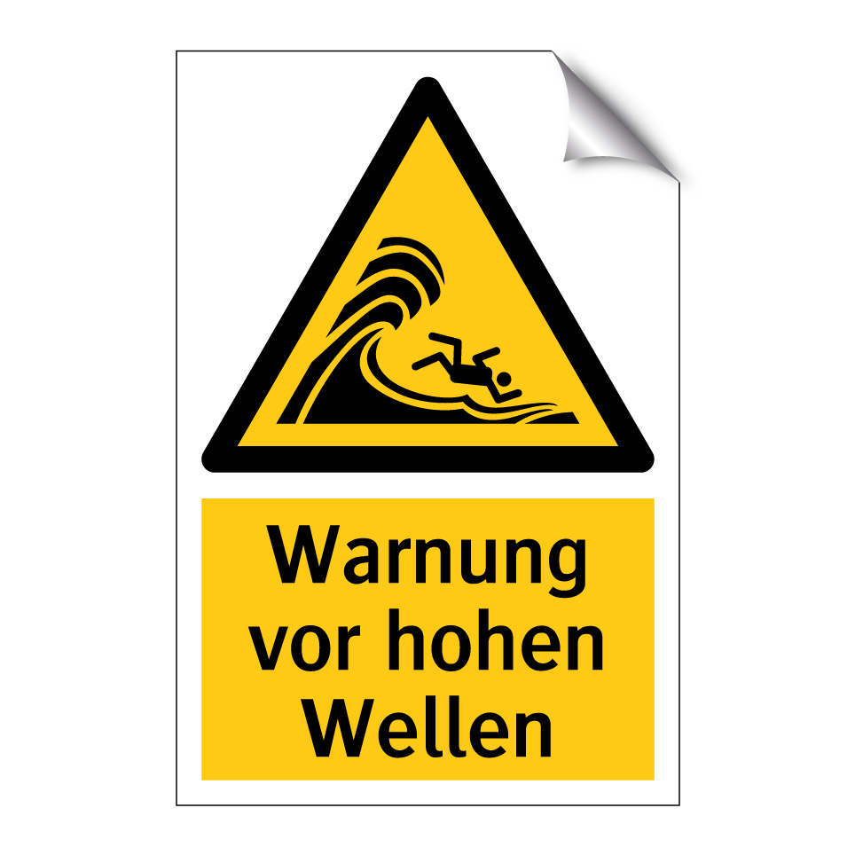 Warnung vor hohen Wellen