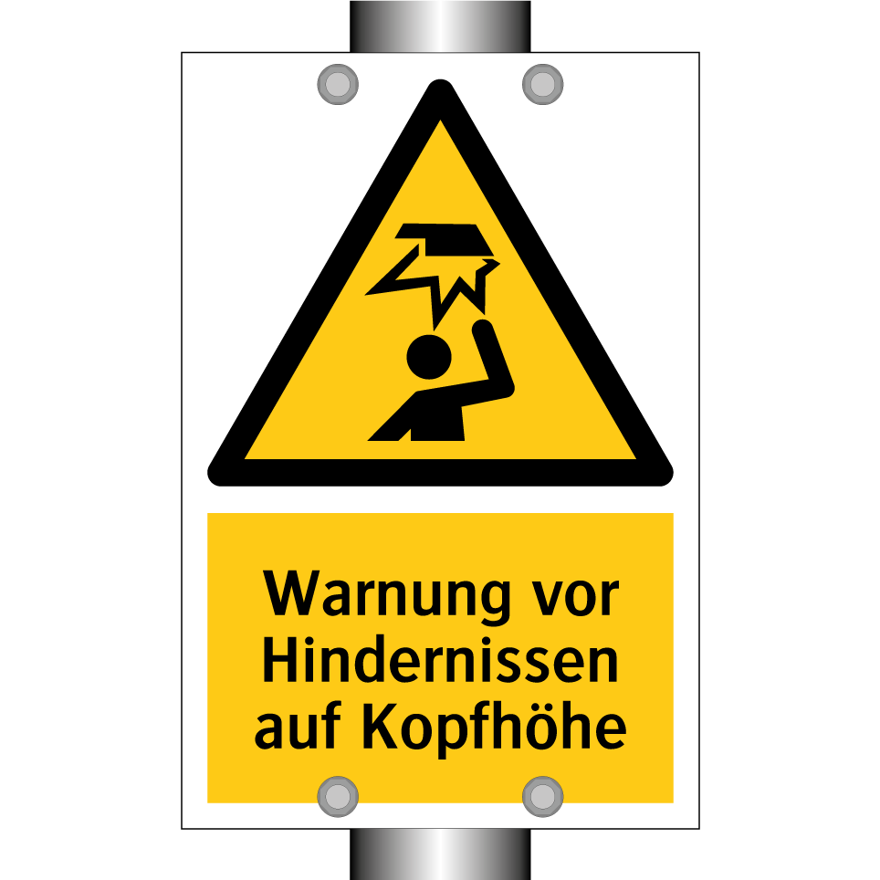 Warnung vor Hindernissen auf Kopfhöhe