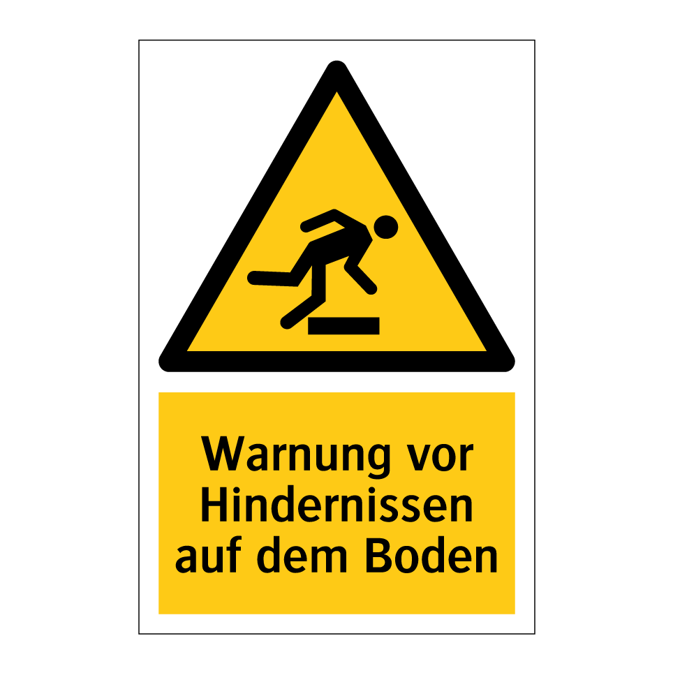 Warnung vor Hindernissen auf dem Boden