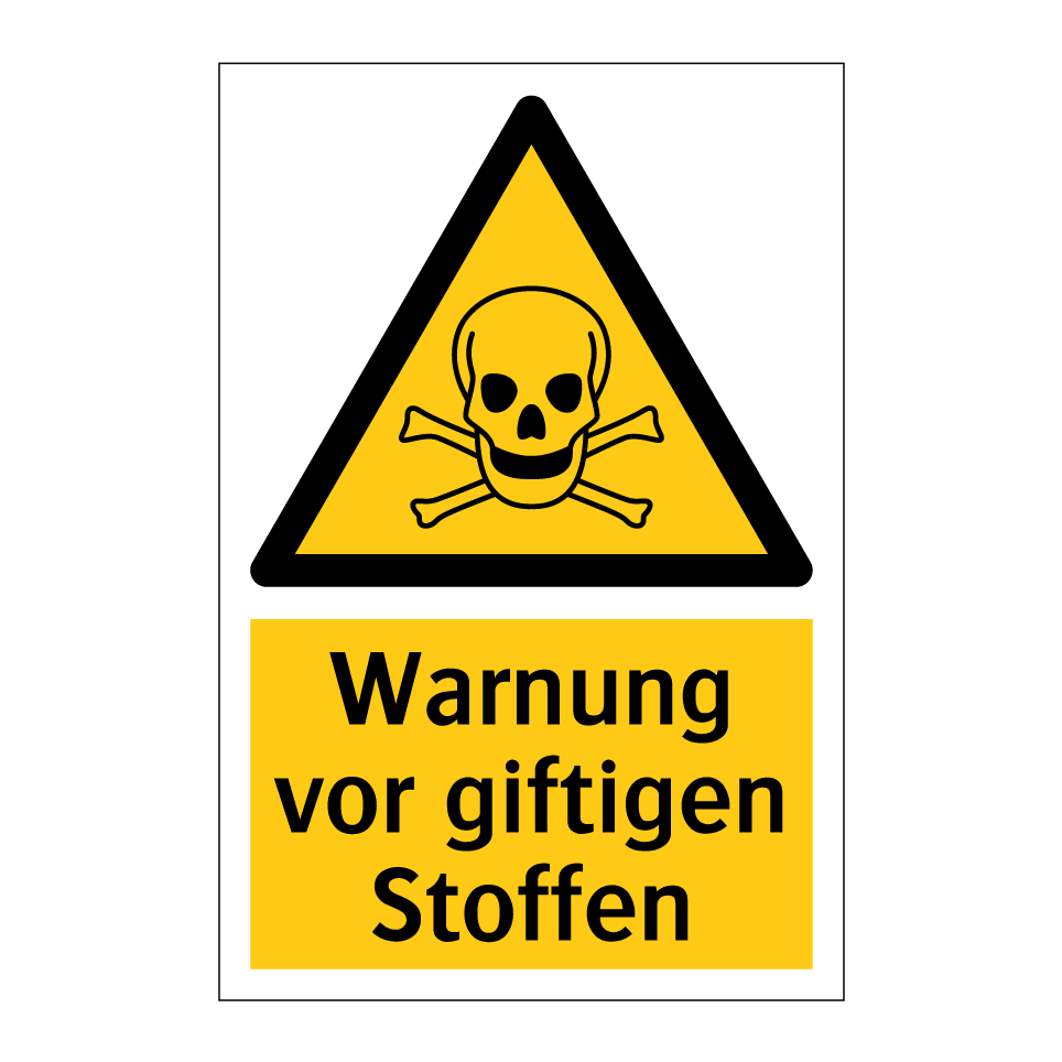 Warnung vor giftigen Stoffen