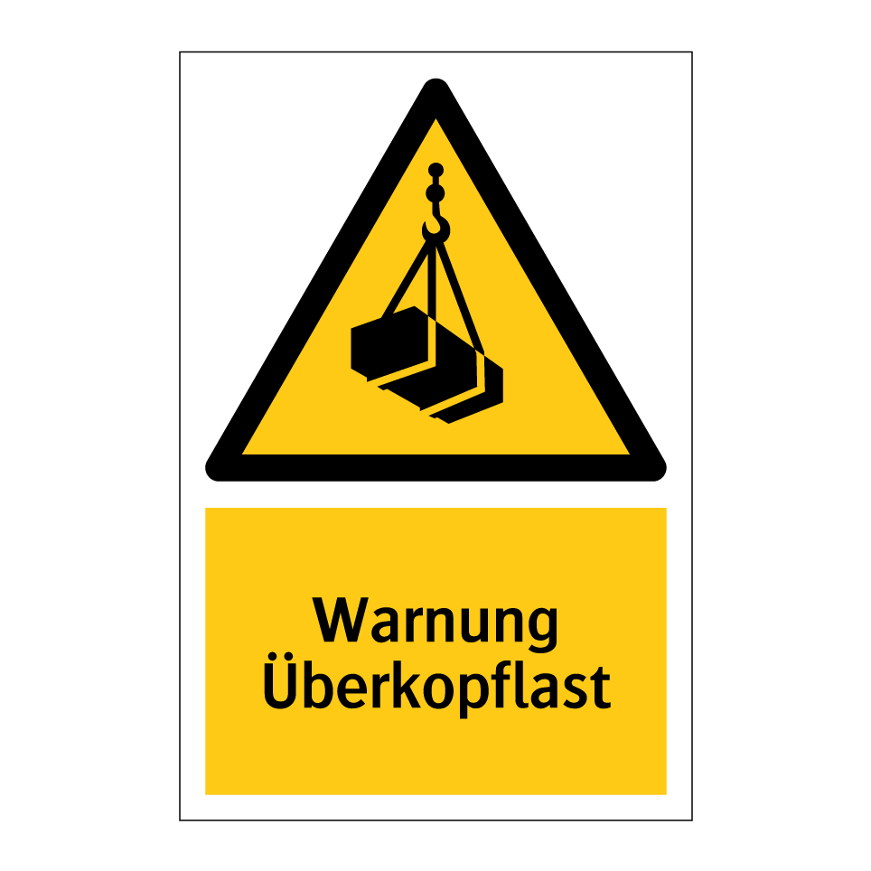 Warnung Überkopflast