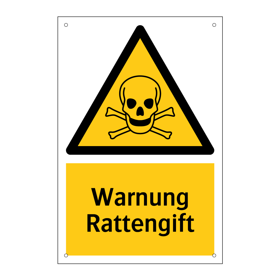 Warnung Rattengift