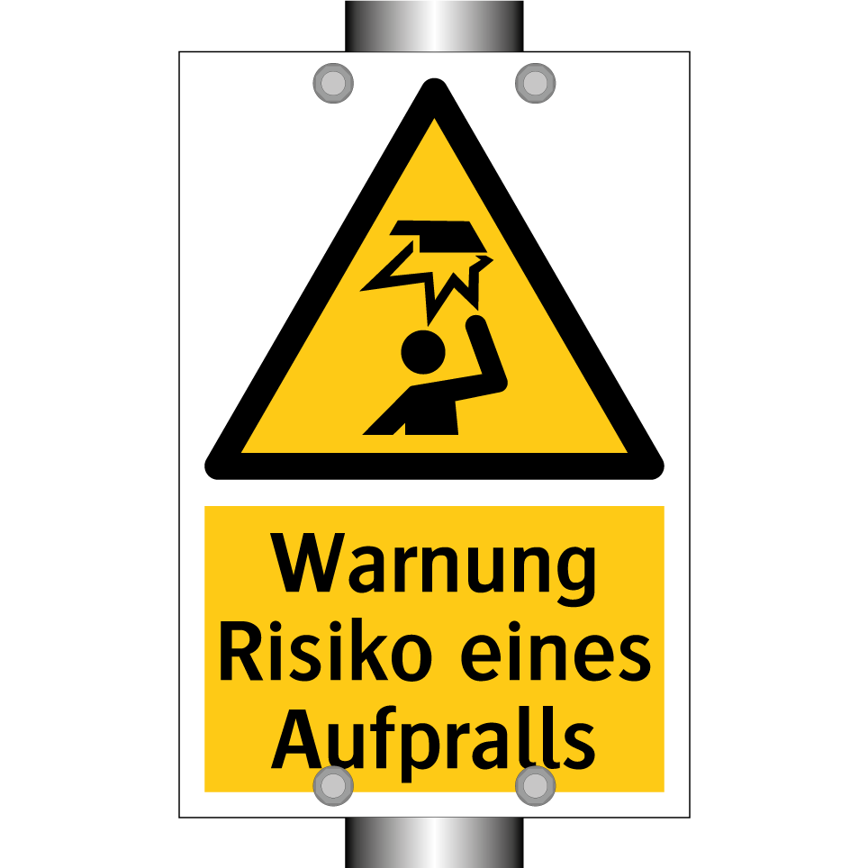 Warnung Risiko eines Aufpralls