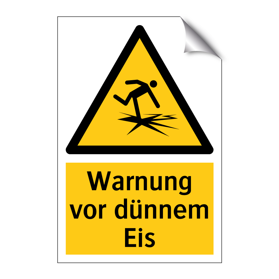 Warnung vor dünnem Eis