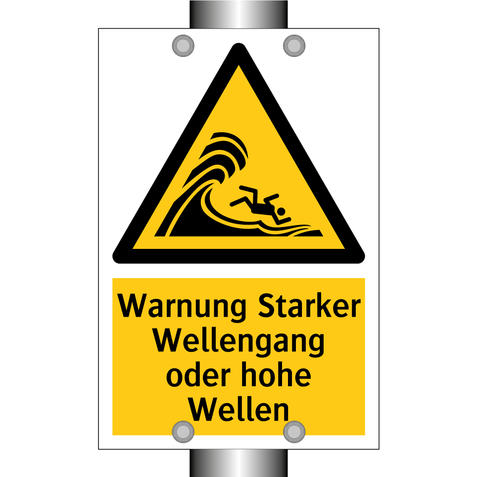 Warnung Starker Wellengang oder hohe Wellen