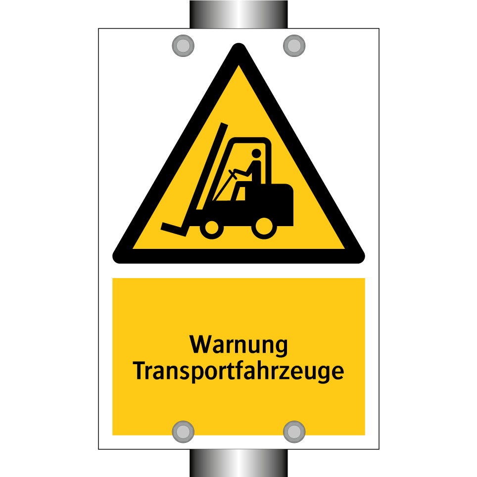 Warnung Transportfahrzeuge