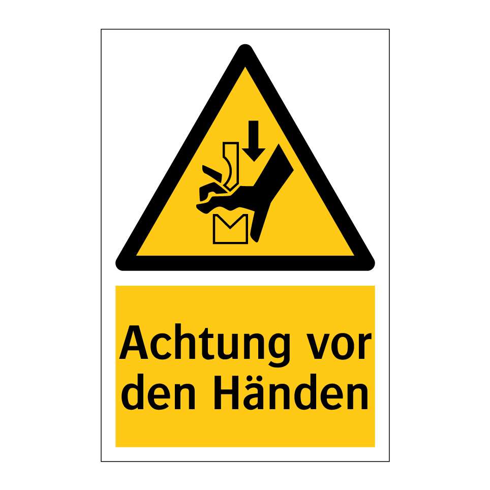 Achtung vor den Händen