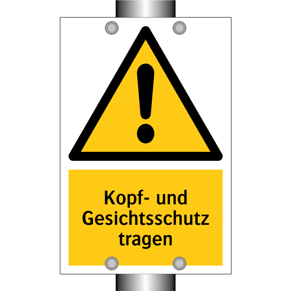 Kopf- und Gesichtsschutz tragen