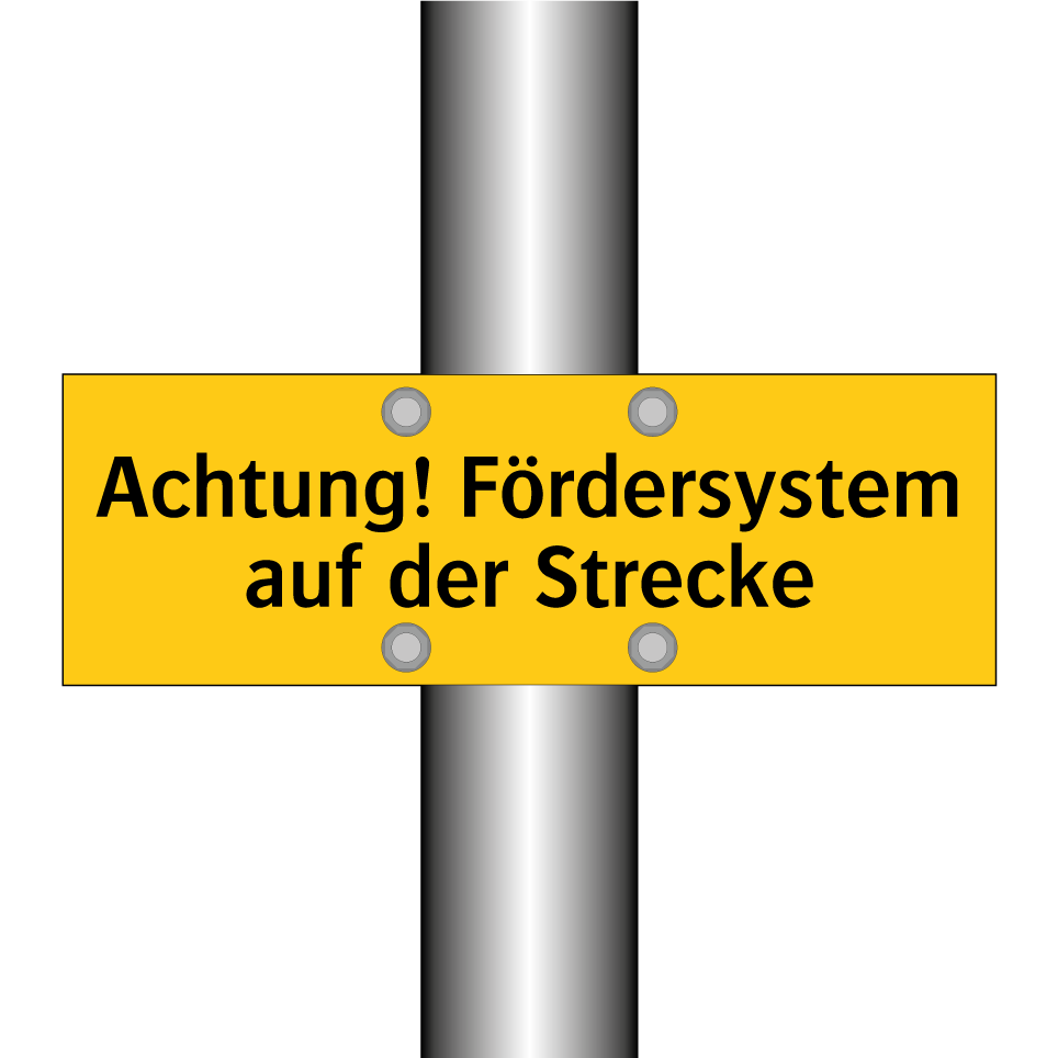Achtung! Fördersystem auf der Strecke