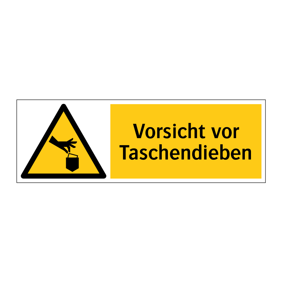 Vorsicht vor Taschendieben