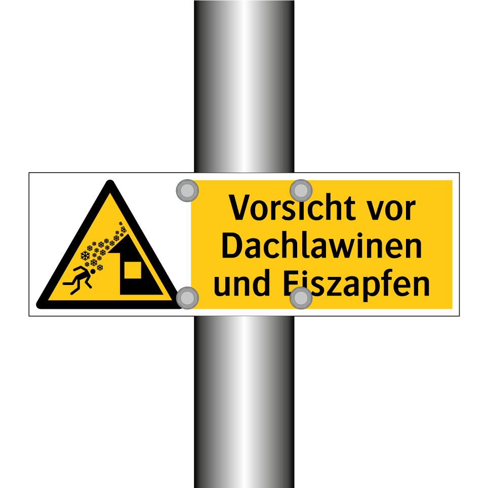 Vorsicht vor Dachlawinen und Eiszapfen