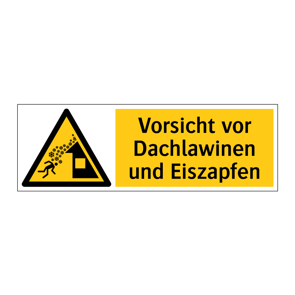 Vorsicht vor Dachlawinen und Eiszapfen