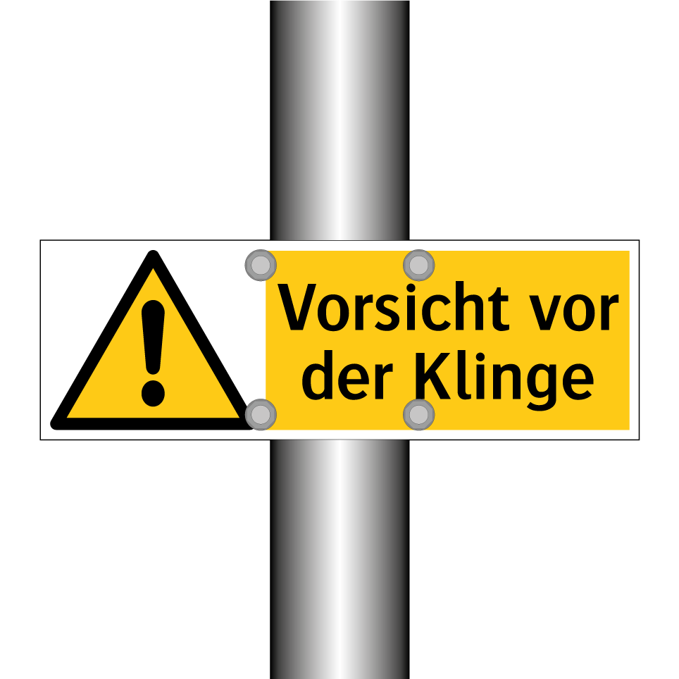 Vorsicht vor der Klinge
