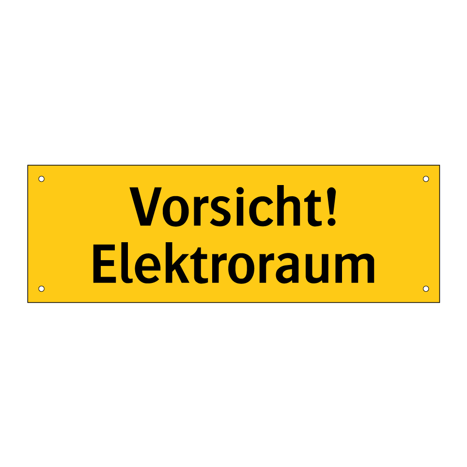Vorsicht! Elektroraum