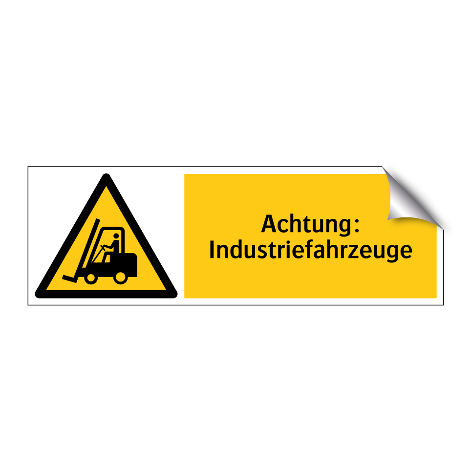 Achtung: Industriefahrzeuge