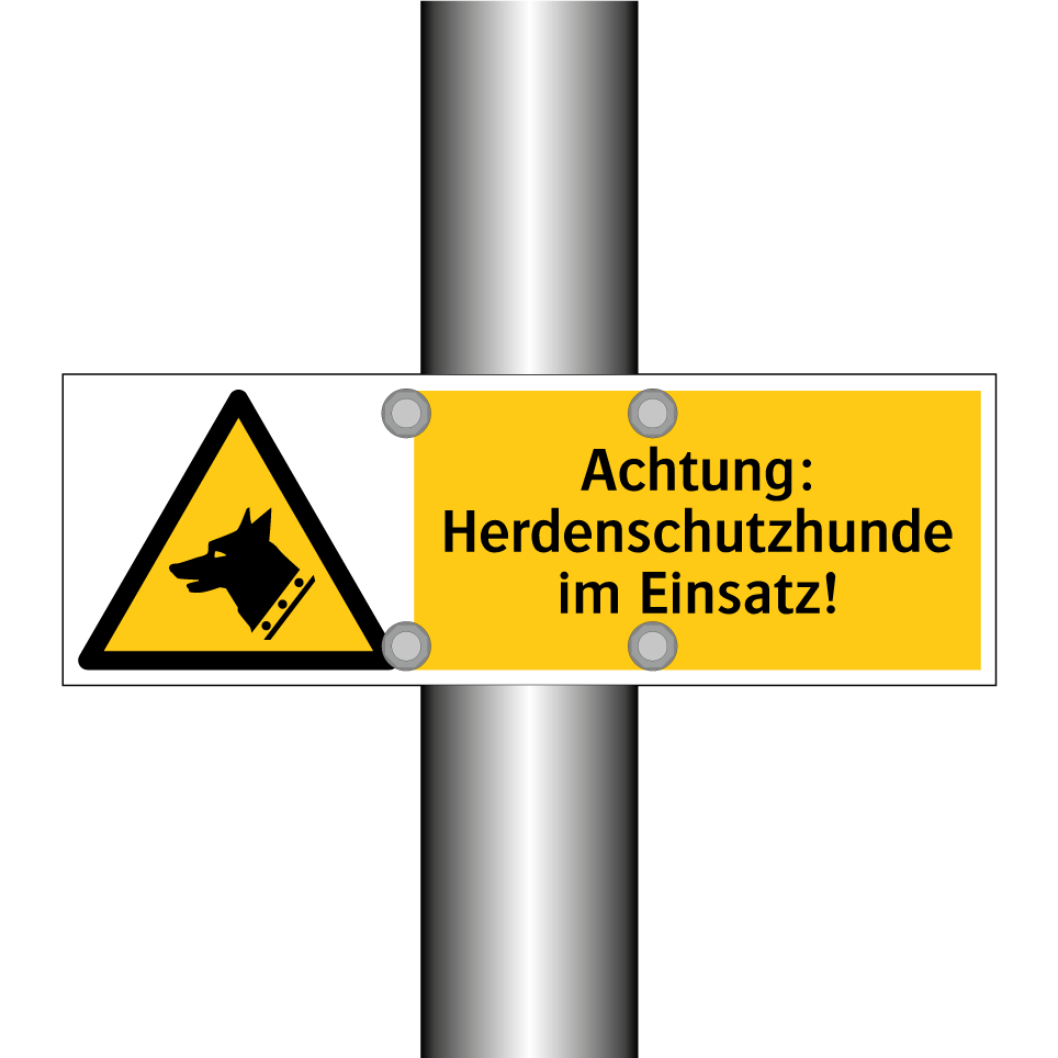 Achtung: Herdenschutzhunde im Einsatz!