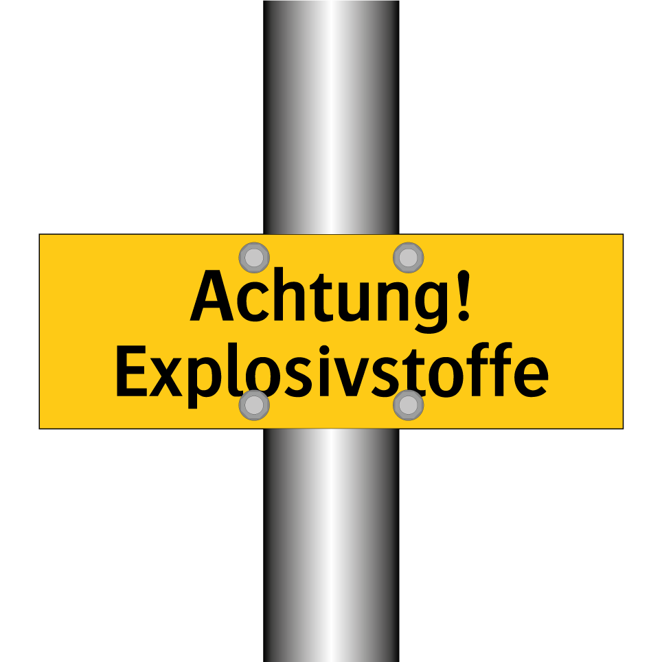 Achtung! Explosivstoffe