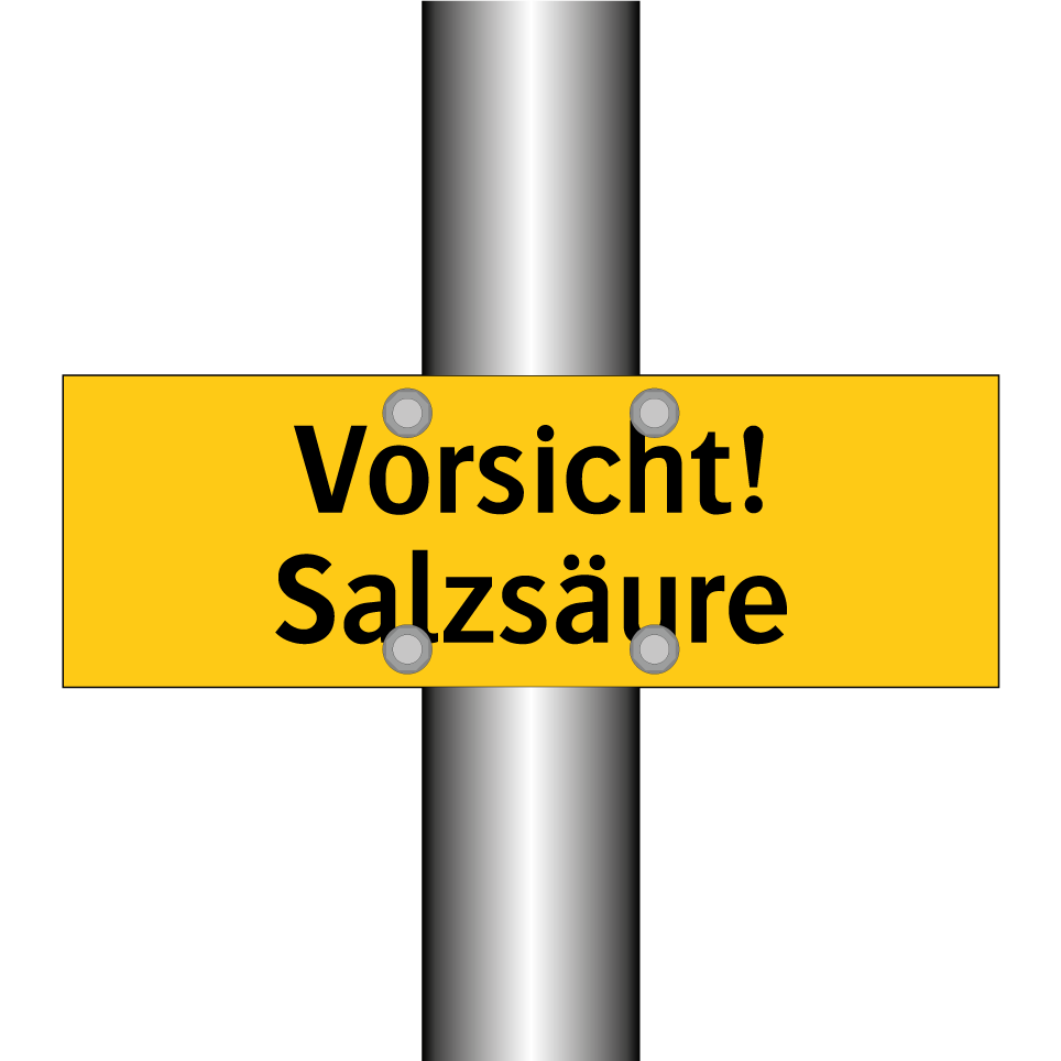Vorsicht! Salzsäure