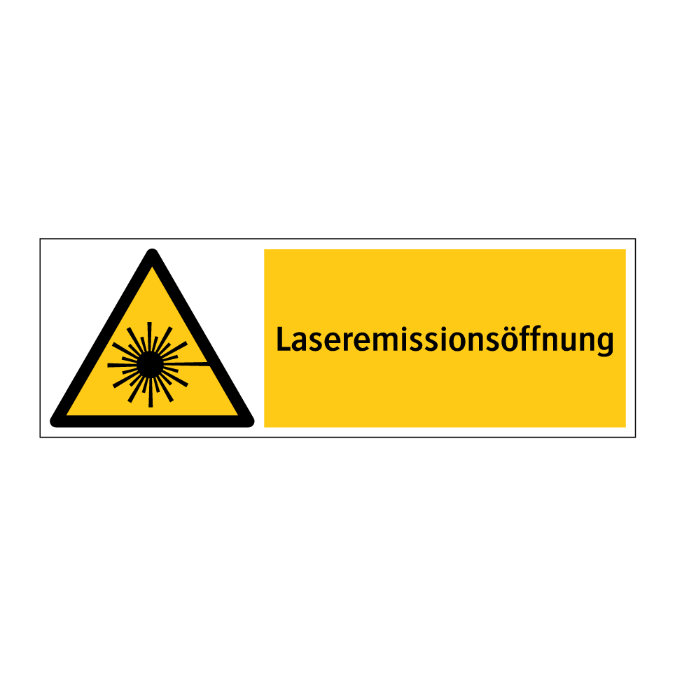 Laseremissionsöffnung