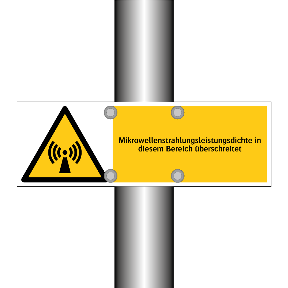 Mikrowellenstrahlungsleistungsdichte in diesem Bereich überschreitet