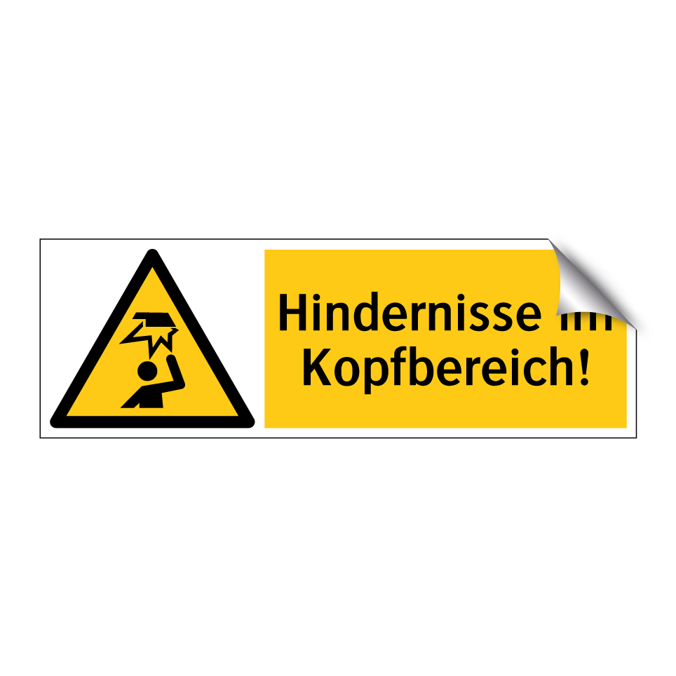Hindernisse im Kopfbereich!