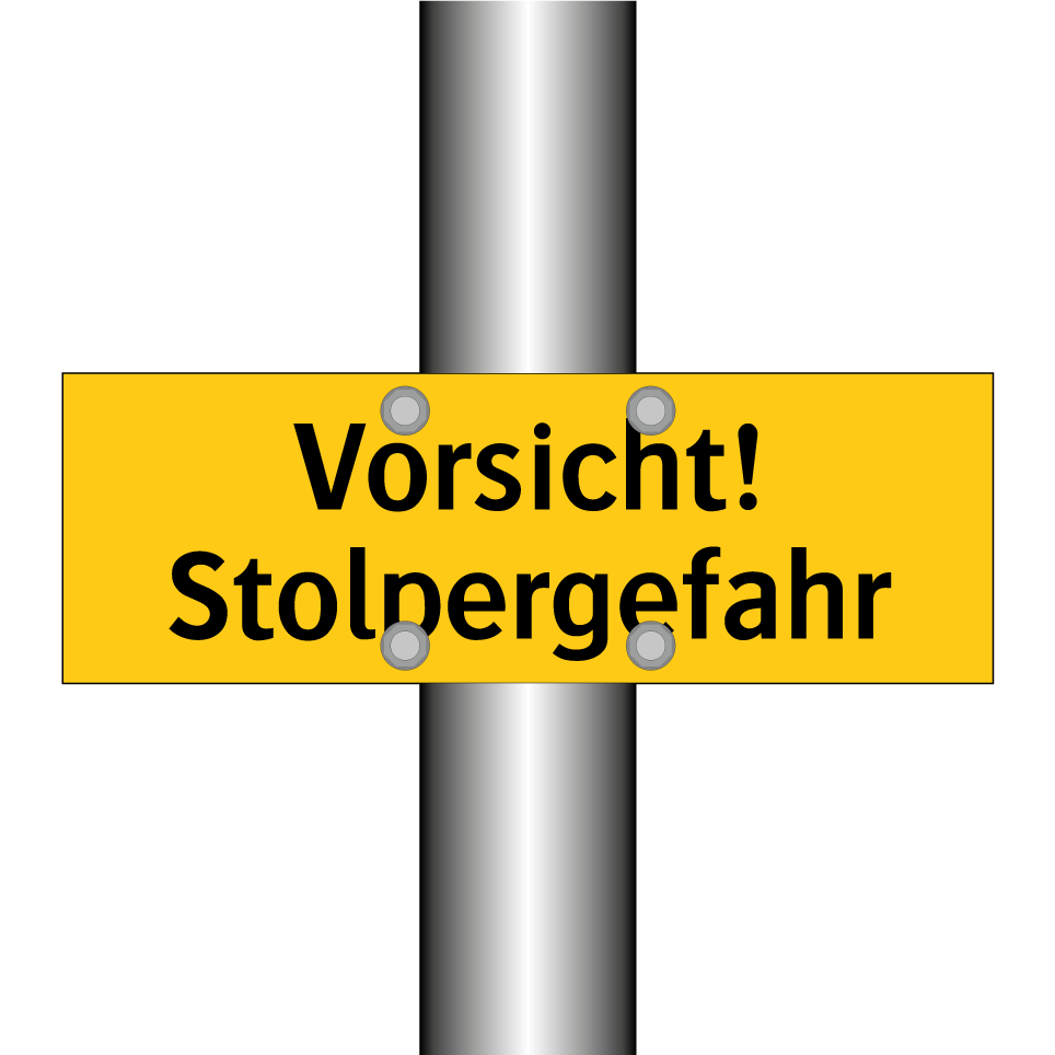 Vorsicht! Stolpergefahr