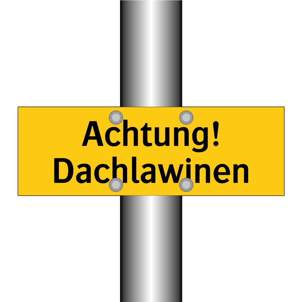 Achtung! Dachlawinen