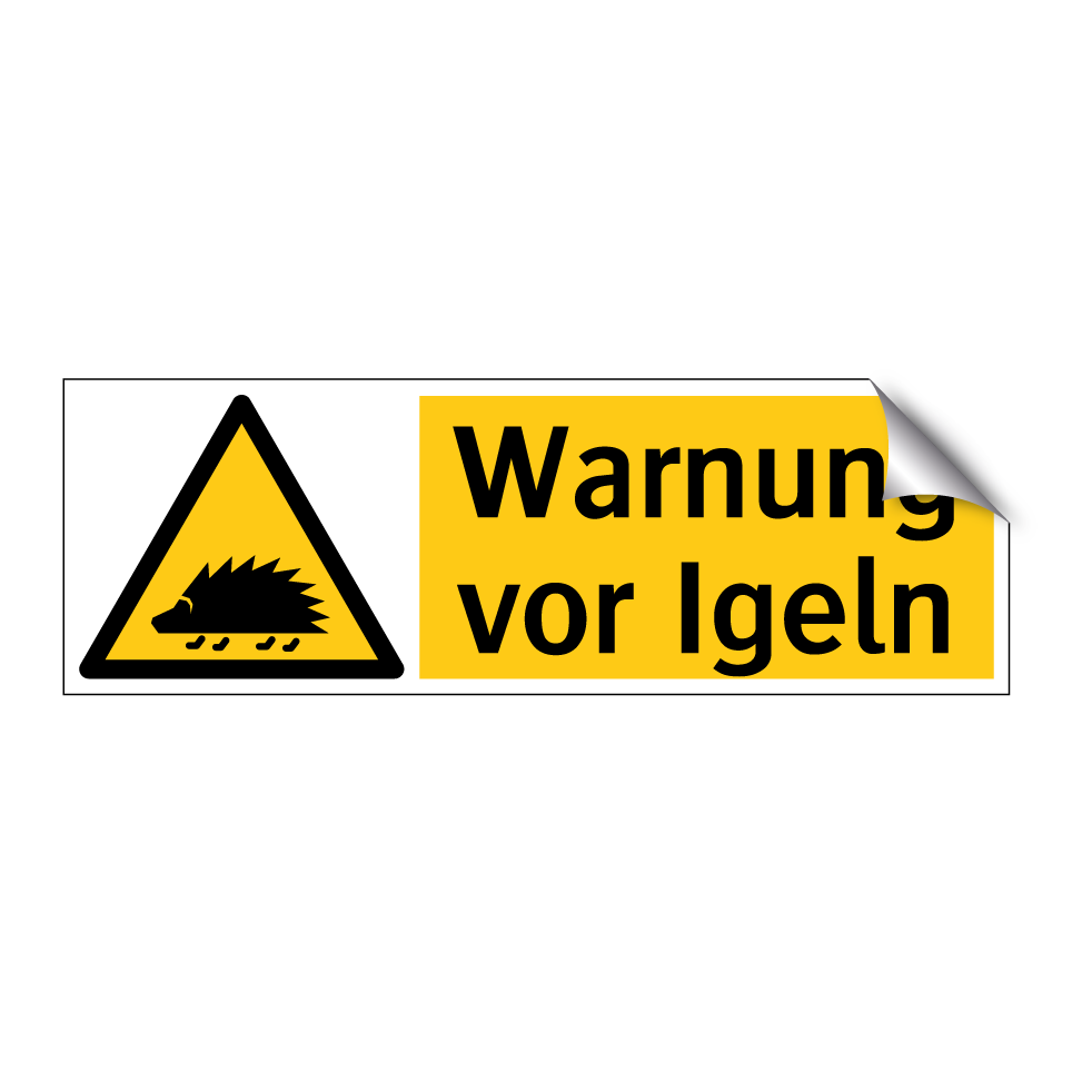 Warnung vor Igeln